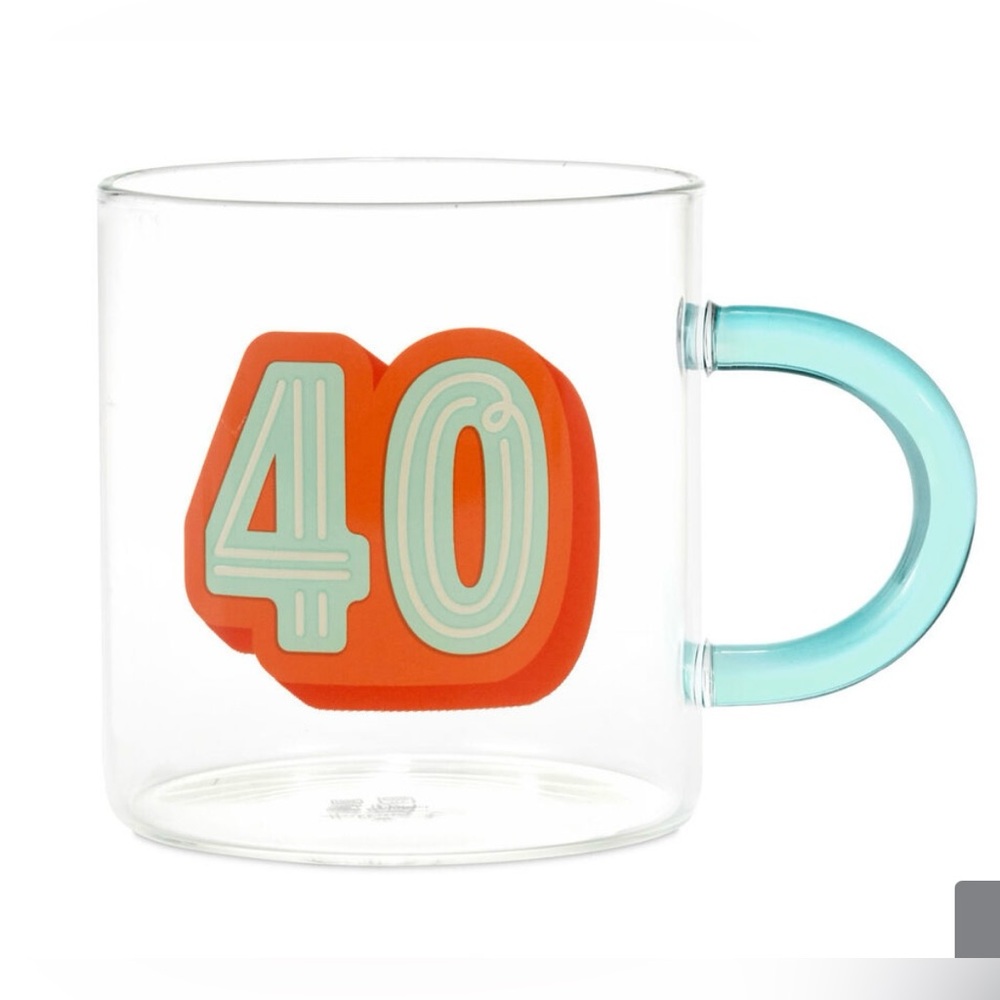 Hallmark Glass 40th Birthday Mug, 17.5 oz